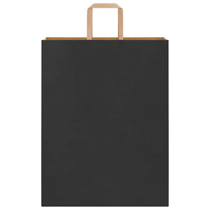 Sacchetti di Carta 250 pz con Manici Neri 32x12x42 cm 4101872