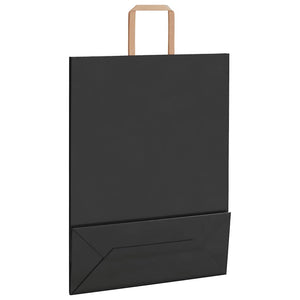 Sacchetti di Carta 250 pz con Manici Neri 32x12x42 cm 4101872