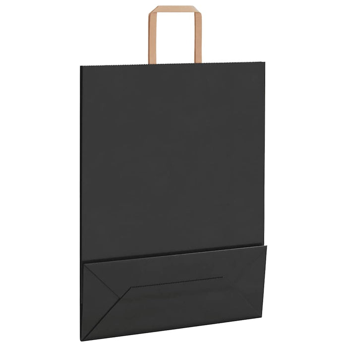 Sacchetti di Carta 250 pz con Manici Neri 32x12x42 cm 4101872