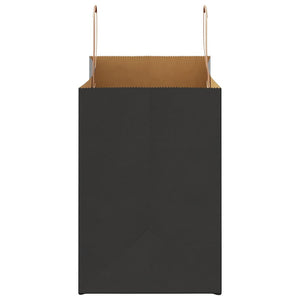 vidaXL Sacchetti di Carta 250 pz con Manici Neri 32x17x25 cm