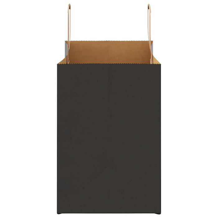 vidaXL Sacchetti di Carta 250 pz con Manici Neri 32x17x25 cm
