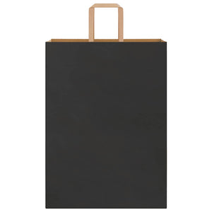 Sacchetti di Carta 250 pz con Manici Neri 32x17x44 cm