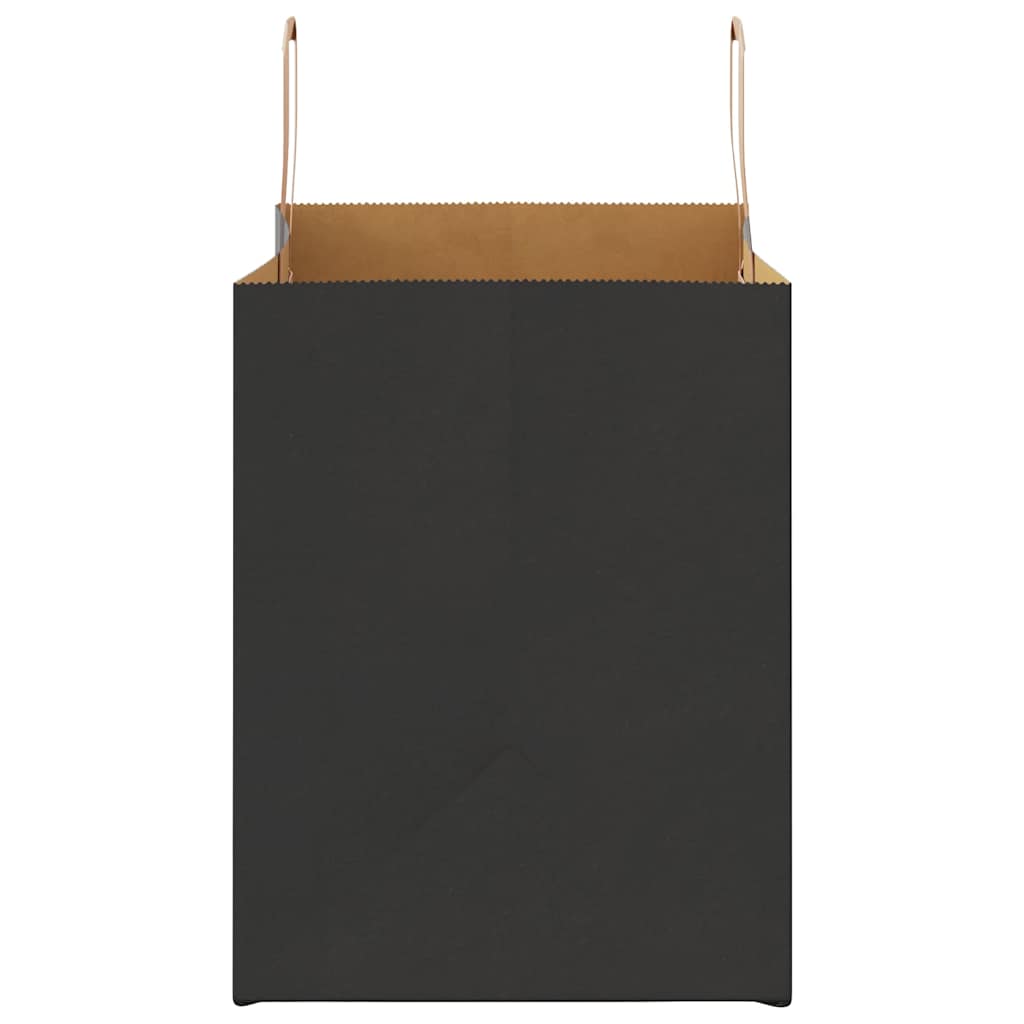 Sacchetti di Carta 250 pz con Manici Neri 32x22x28 cm