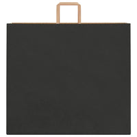 vidaXL Sacchetti di Carta 250 pz con Manici Neri 54x15x49 cm