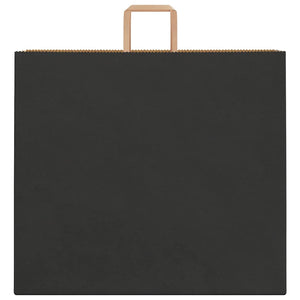 vidaXL Sacchetti di Carta 250 pz con Manici Neri 54x15x49 cm