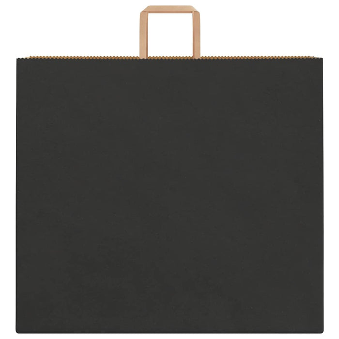 vidaXL Sacchetti di Carta 250 pz con Manici Neri 54x15x49 cm