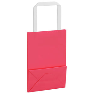 Sacchetti di Carta 50 pz con Manici Rosa 15x8x21 cm 4101879