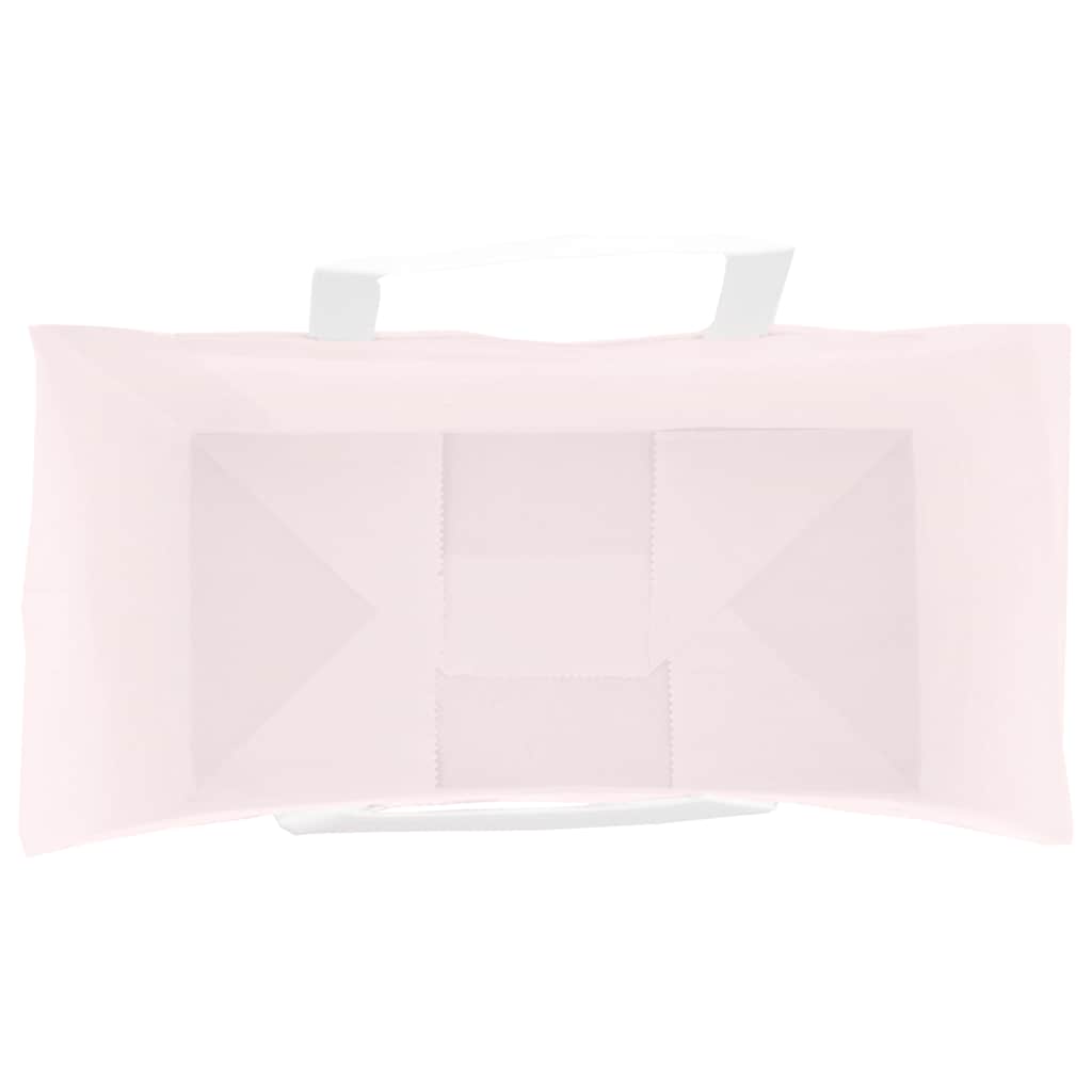 Sacchetti di Carta 50 pz con Manici Rosa 21x11x31 cm