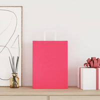 vidaXL Sacchetti di Carta 50 pz con Manici Rosa 26x12x35 cm