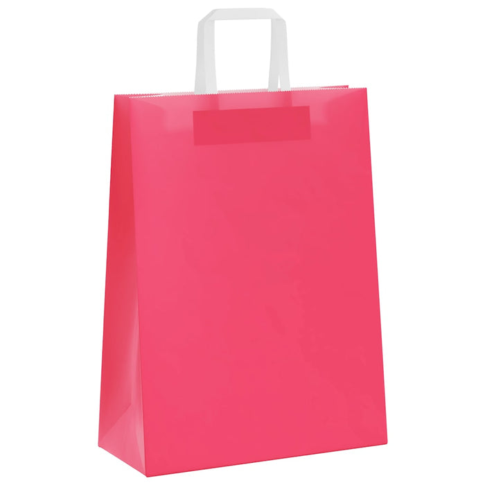 Sacchetti di Carta 50 pz con Manici Rosa 26x12x35 cm 4101884