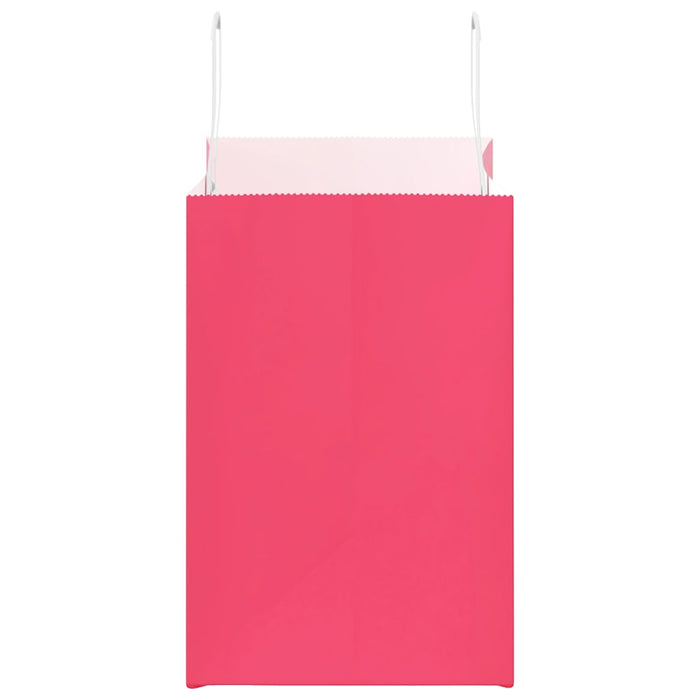 Sacchetti di Carta 50 pz con Manici Rosa 26x17x25 cm 4101885