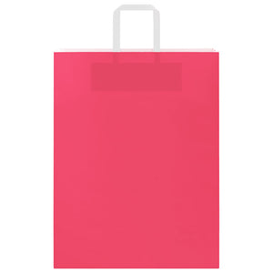 vidaXL Sacchetti di Carta 50 pz con Manici Rosa 32x12x42 cm