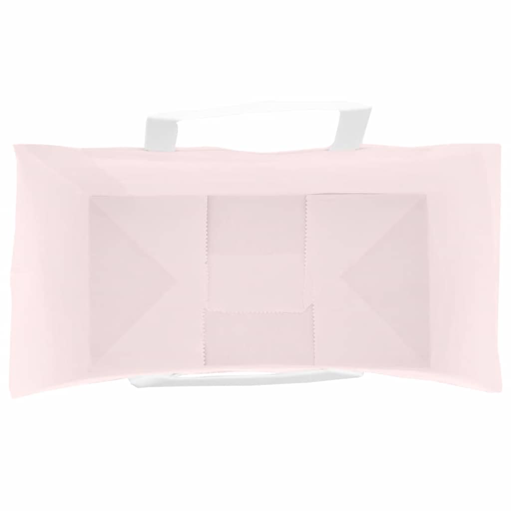 vidaXL Sacchetti di Carta 50 pz con Manici Rosa 32x17x25 cm