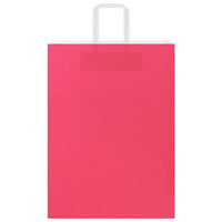 Sacchetti di Carta 50 pz con Manici Rosa 32x17x44 cm