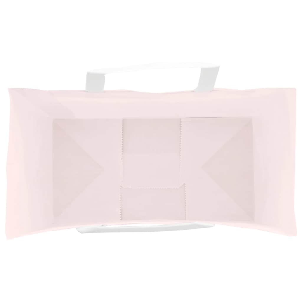Sacchetti di Carta 50 pz con Manici Rosa 32x17x44 cm 4101888