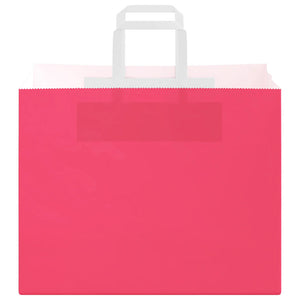 Sacchetti di Carta 50 pz con Manici Rosa 32x22x24 cm 4101889