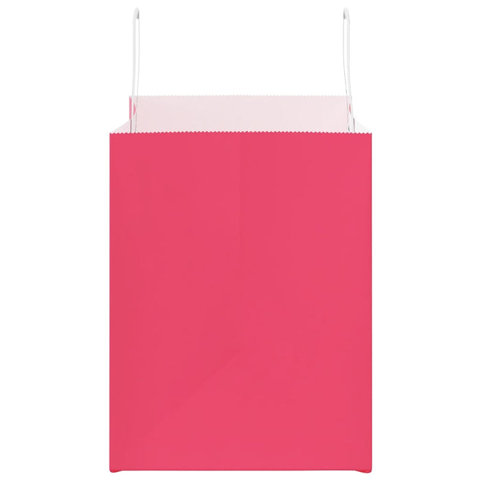 Sacchetti di Carta 50 pz con Manici Rosa 32x22x28 cm 4101890