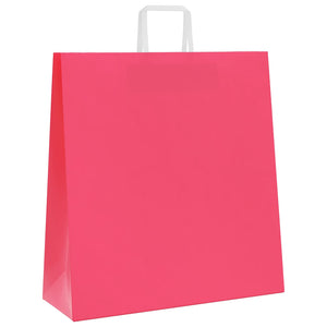 Sacchetti di Carta 50 pz con Manici Rosa 45x17x48 cm 4101891