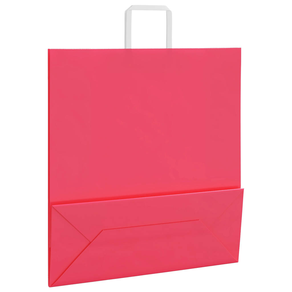 Sacchetti di Carta 50 pz con Manici Rosa 45x17x48 cm 4101891