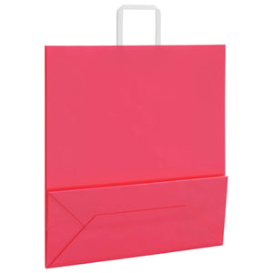 Sacchetti di Carta 50 pz con Manici Rosa 45x17x48 cm 4101891