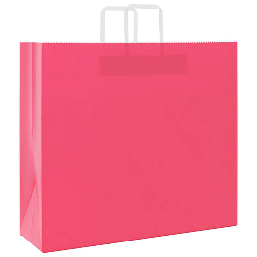 Sacchetti di Carta 50 pz con Manici Rosa 54x15x49 cm 4101892