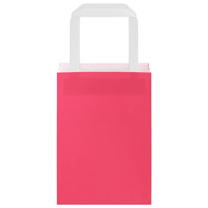 Sacchetti di Carta 250 pz con Manici Rosa 15x8x21 cm 4101893