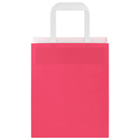 Sacchetti di Carta 250 pz con Manici Rosa 18x8x22 cm 4101894