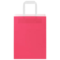 Sacchetti di Carta 250 pz con Manici Rosa 21x11x28 cm 4101895