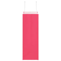 Sacchetti di Carta 250 pz con Manici Rosa 21x11x31 cm