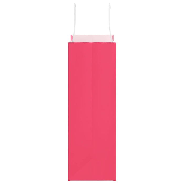 Sacchetti di Carta 250 pz con Manici Rosa 21x11x31 cm