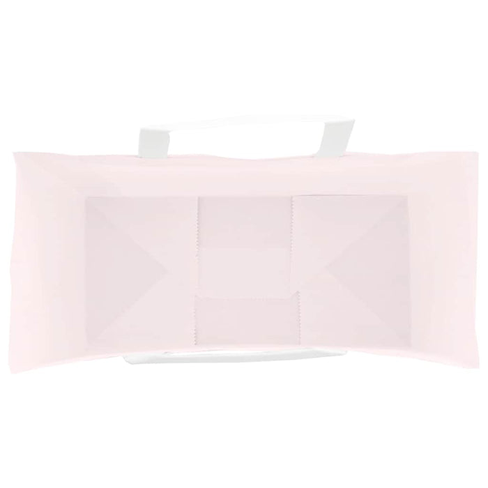 vidaXL Sacchetti di Carta 250 pz con Manici Rosa 26x12x35 cm
