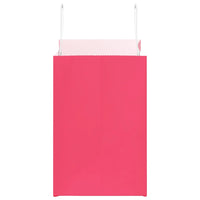 Sacchetti di Carta 250 pz con Manici Rosa 26x17x25 cm 4101899