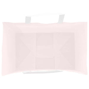 vidaXL Sacchetti di Carta 250 pz con Manici Rosa 26x17x25 cm