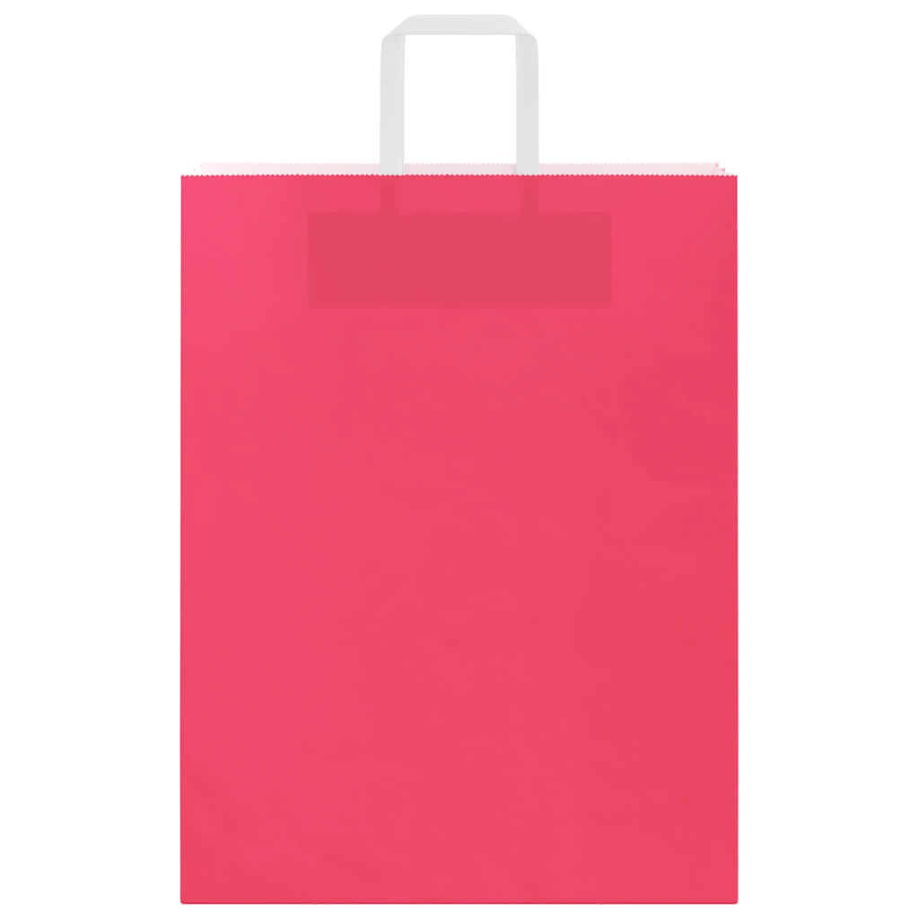 Sacchetti di Carta 250 pz con Manici Rosa 32x12x42 cm 4101900