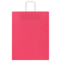Sacchetti di Carta 250 pz con Manici Rosa 32x12x42 cm 4101900