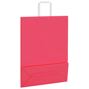 Sacchetti di Carta 250 pz con Manici Rosa 32x12x42 cm 4101900