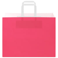 Sacchetti di Carta 250 pz con Manici Rosa 32x17x25 cm 4101901