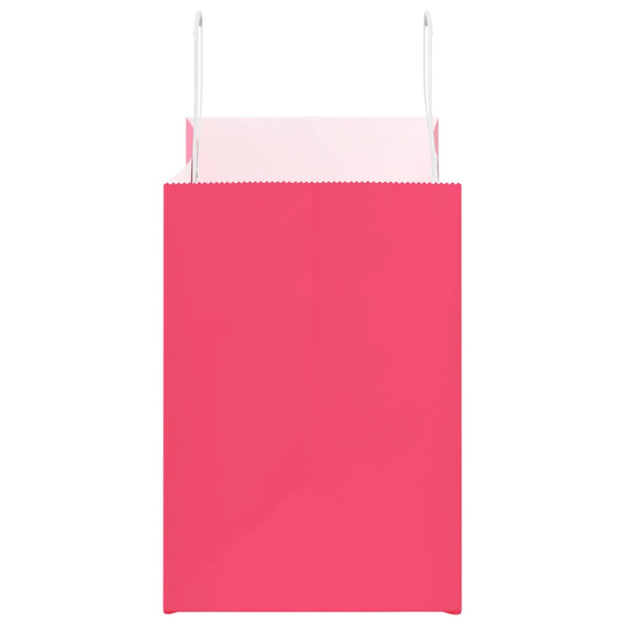 Sacchetti di Carta 250 pz con Manici Rosa 32x17x25 cm 4101901