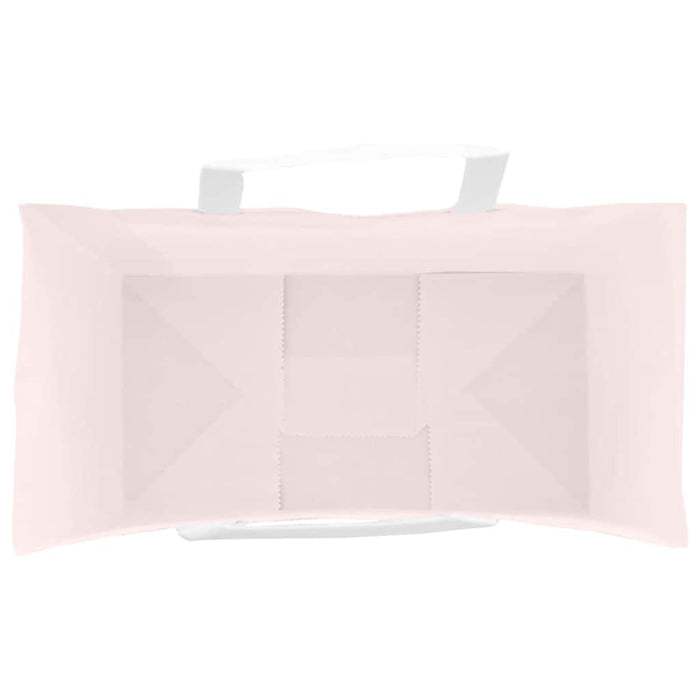 vidaXL Sacchetti di Carta 250 pz con Manici Rosa 32x17x44 cm