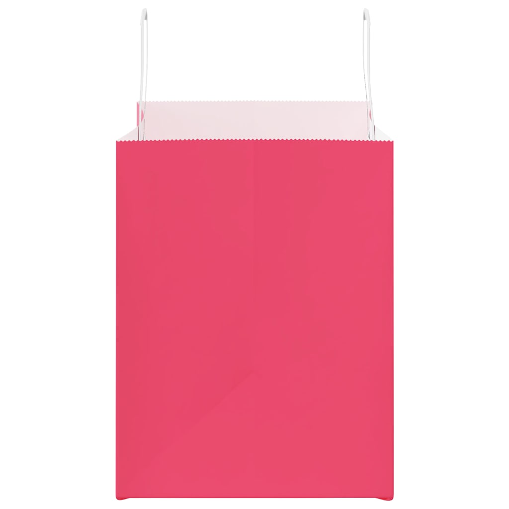 Sacchetti di Carta 250 pz con Manici Rosa 32x22x28 cm 4101904