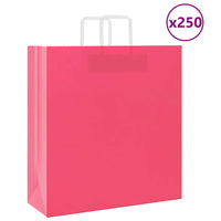 Sacchetti di Carta 250 pz con Manici Rosa 45x17x48 cm