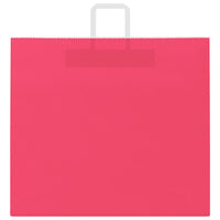 Sacchetti di Carta 250 pz con Manici Rosa 54x15x49 cm 4101906