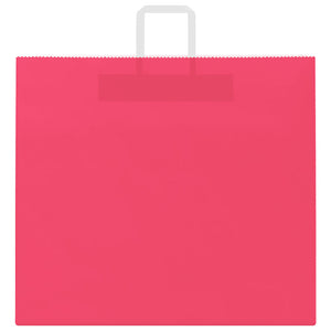 Sacchetti di Carta 250 pz con Manici Rosa 54x15x49 cm 4101906