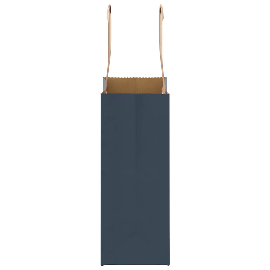 Sacchetti di Carta 50 pz con Manici Blu 15x8x21 cm 4101907