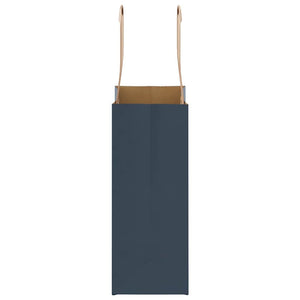 Sacchetti di Carta 50 pz con Manici Blu 15x8x21 cm 4101907