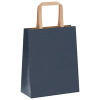 Sacchetti di Carta 50 pz con Manici Blu 18x8x22 cm 4101908