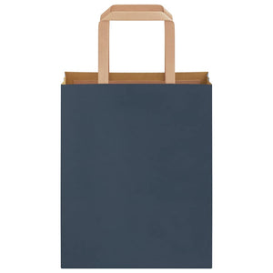 Sacchetti di Carta 50 pz con Manici Blu 18x8x22 cm 4101908