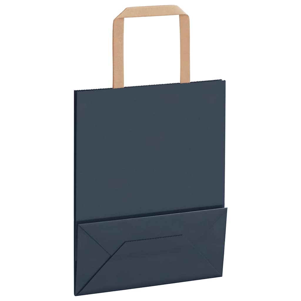 Sacchetti di Carta 50 pz con Manici Blu 18x8x22 cm 4101908