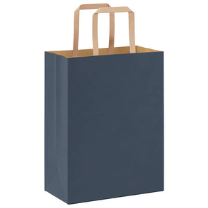 Sacchetti di Carta 50 pz con Manici Blu 21x11x28 cm 4101909