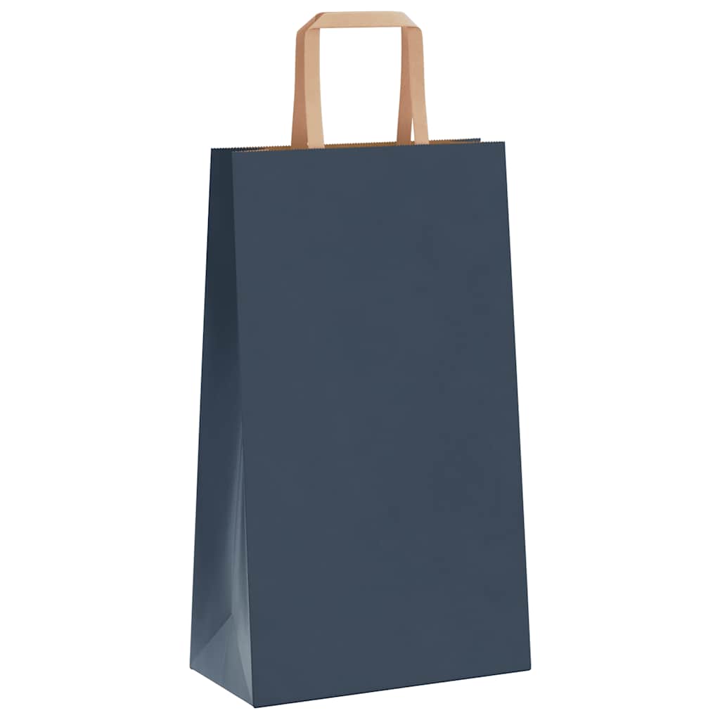 Sacchetti di Carta 50 pz con Manici Blu 21x11x36 cm 4101911